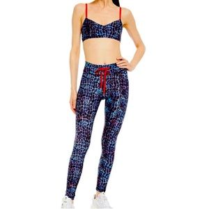 The Upside leopard Print Workout set - legging and bra